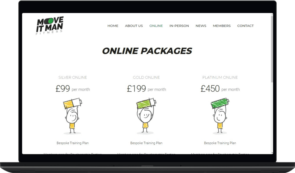 Online Packages - Move It Man Fitness