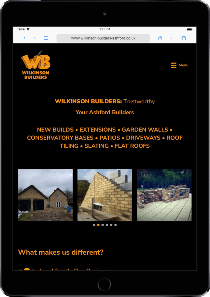 iPad www.wilkinson-builders-ashford.co.uk 14Sep 14.25