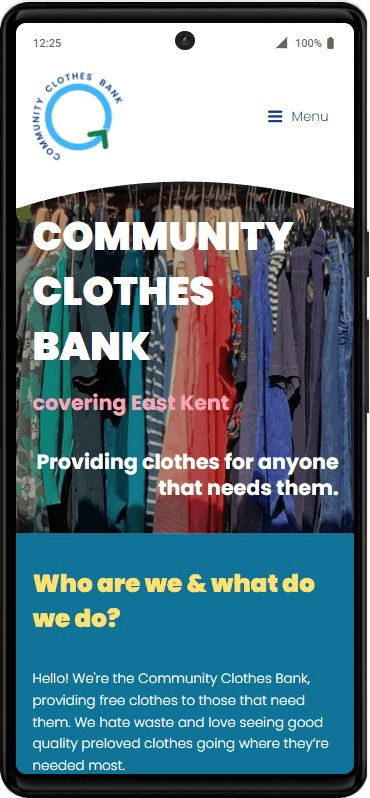 Community Clothes Bank mobile