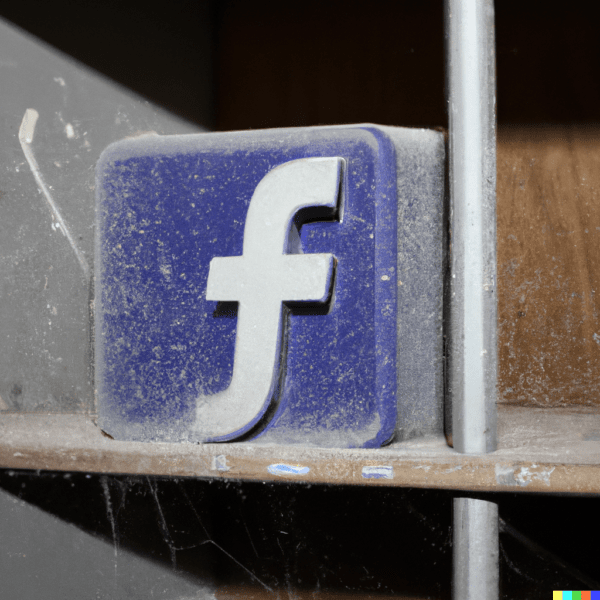 DALL·E-2023-03-02-14.01.54-facebook-icon-sat-on-shelf-covered-in-dust-and-cobwebs