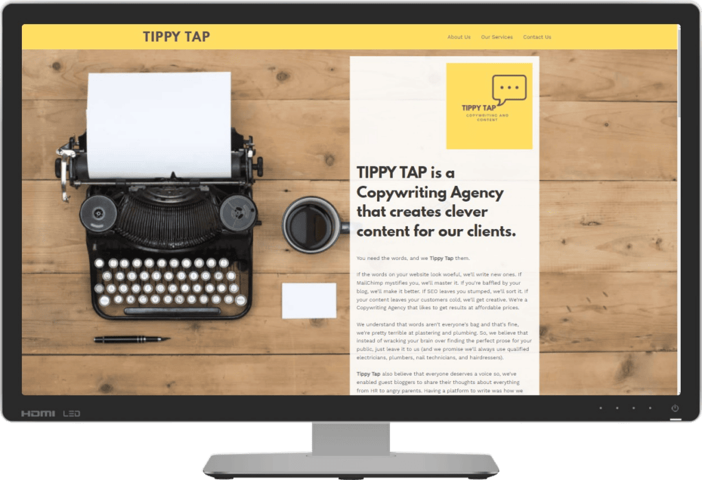 Tippy Tap - Copywriting Agency - Copywriter in Kent