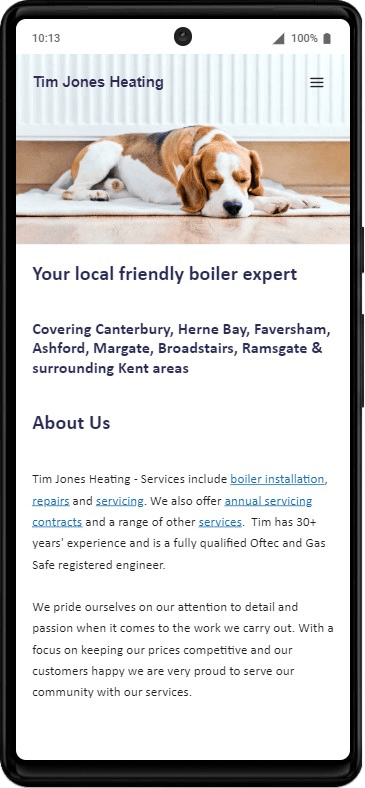 Tim Jones Heating - your local friendly boiler expert