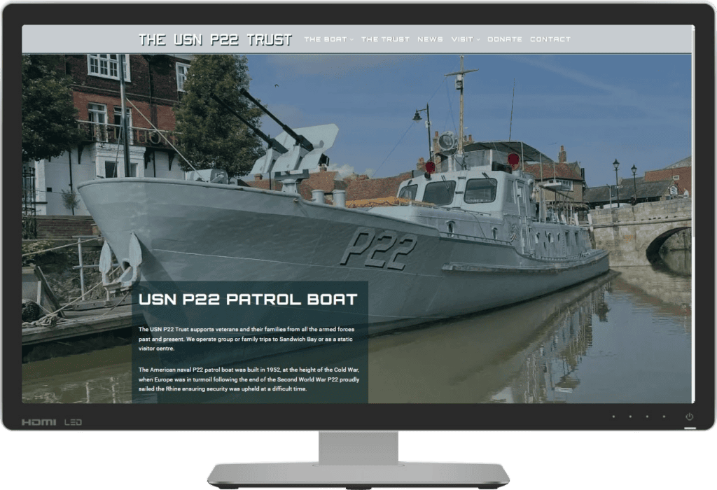 USN P22 Patrol Boat - preserved by The USN P22 Trust