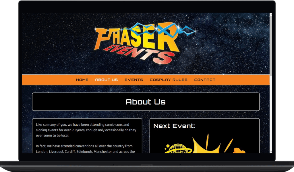 About Us - Phaser Events