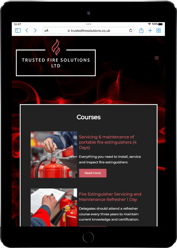 Courses - Trusted Fire Solutions