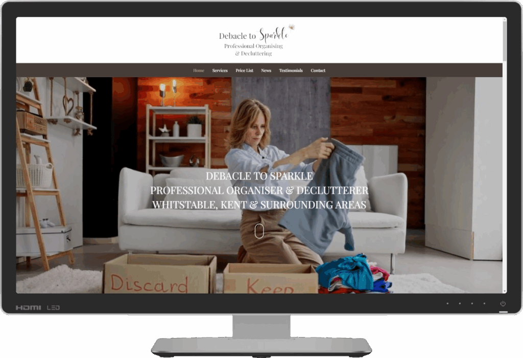 Whitstable Home Organiser - Debacle to Sparkle