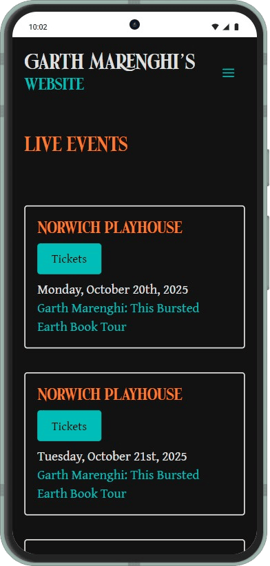 Live - Garth Marenghi