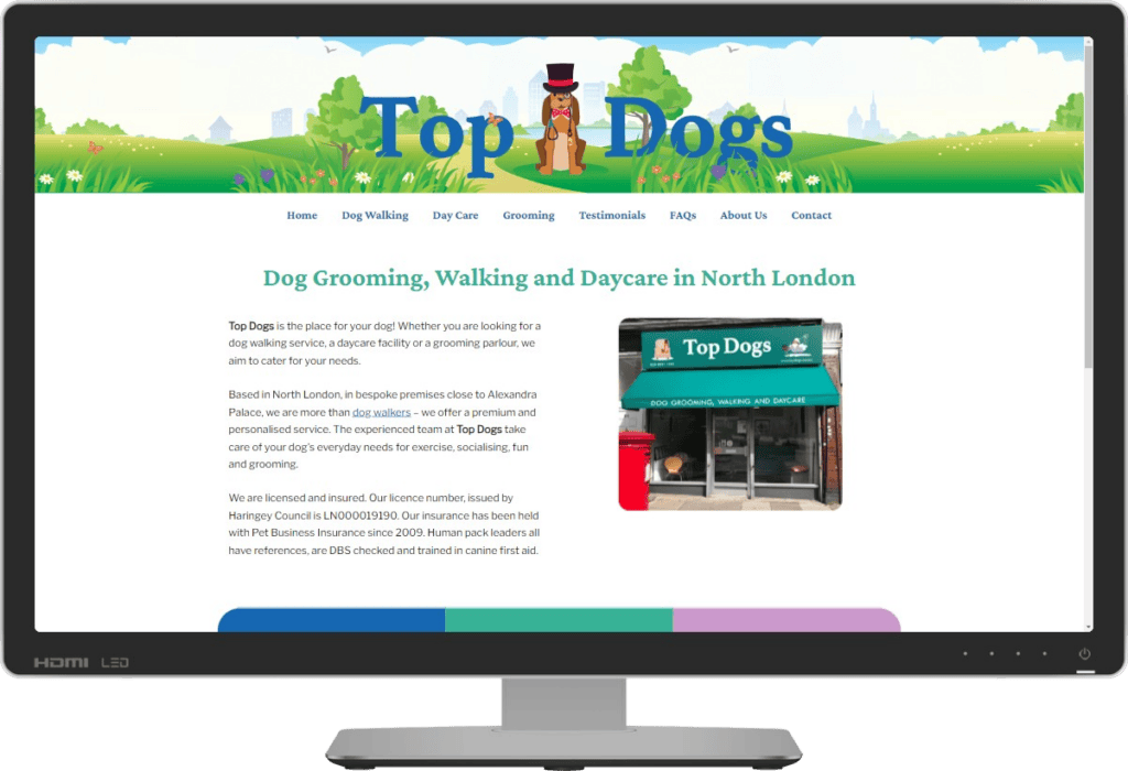 Top Dogs North London - walking, daycare, grooming