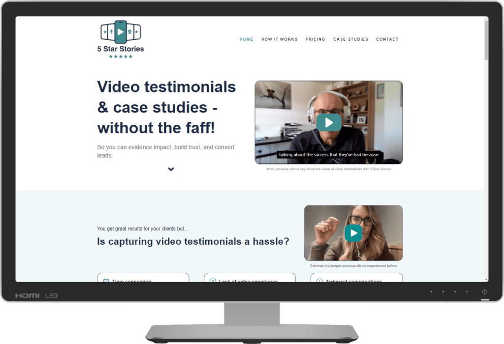 5 Star Stories- Video testimonials & case studies without the faff!