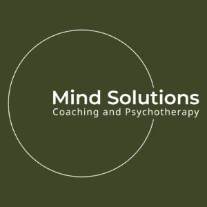 Mind Solutions Logo square on dark green